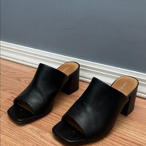 Lisa Vicky Leather Black Heel Sandal